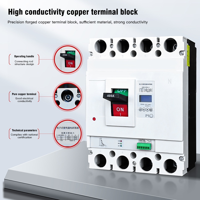 Electronic Molded Case Leakage Circuit Breaker